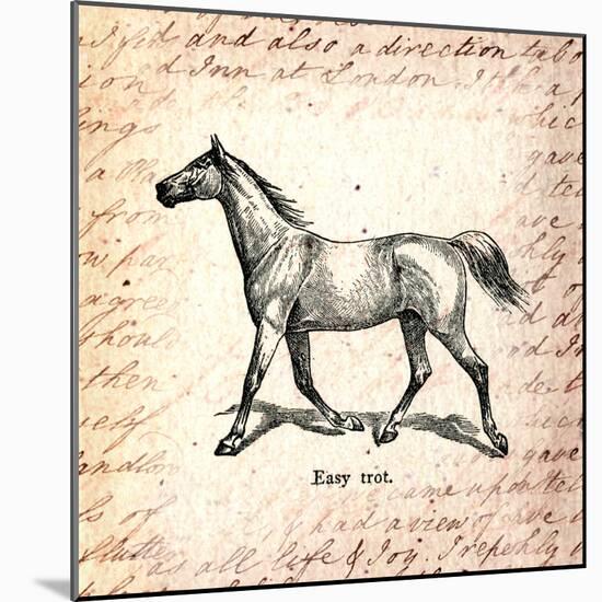 Horses and Love Letters-Piddix-Mounted Art Print