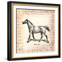 Horses and Love Letters-Piddix-Framed Art Print