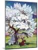 "Horses and Tree Blossoms,"May 1, 1940-Paul Bransom-Mounted Giclee Print