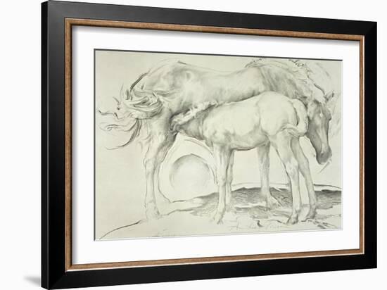 Horses at Coolmore, 1990-Antonio Ciccone-Framed Giclee Print