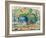 Horses at Pasture (Horses in a Landscap)-Franz Marc-Framed Giclee Print