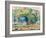 Horses at Pasture (Horses in a Landscap)-Franz Marc-Framed Giclee Print