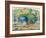 Horses at Pasture (Horses in a Landscap)-Franz Marc-Framed Giclee Print