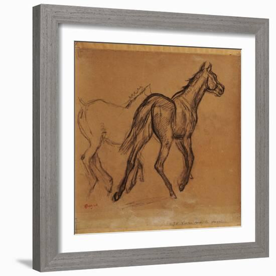 Horses, C.1882-Edgar Degas-Framed Giclee Print