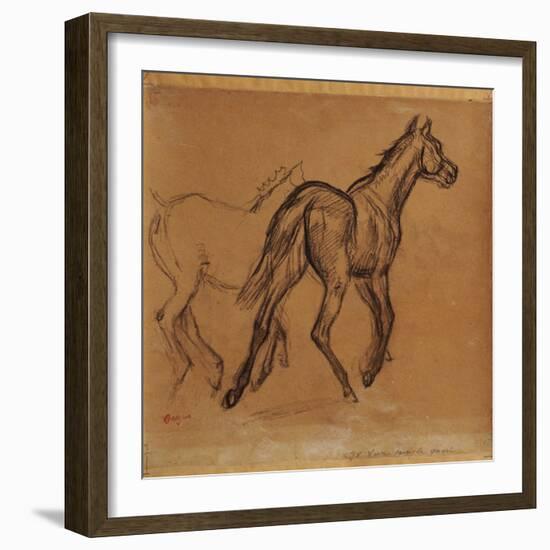 Horses, C.1882-Edgar Degas-Framed Giclee Print