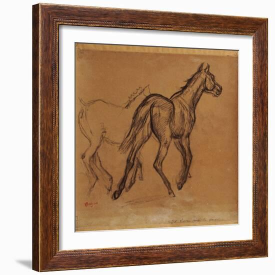 Horses, C.1882-Edgar Degas-Framed Giclee Print