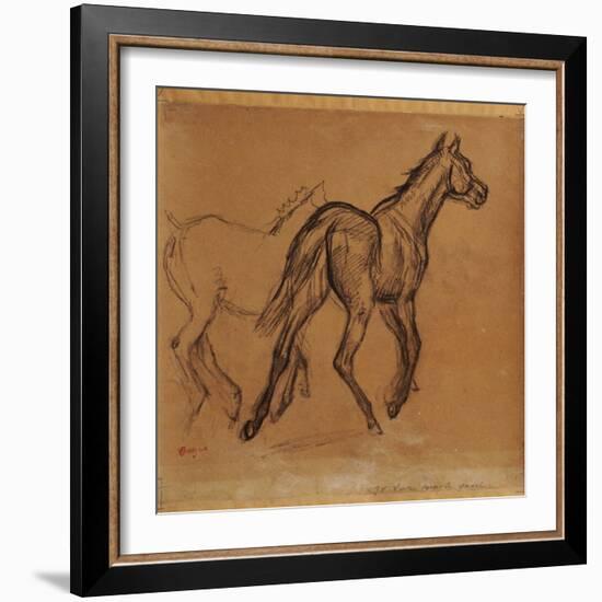 Horses, C.1882-Edgar Degas-Framed Giclee Print