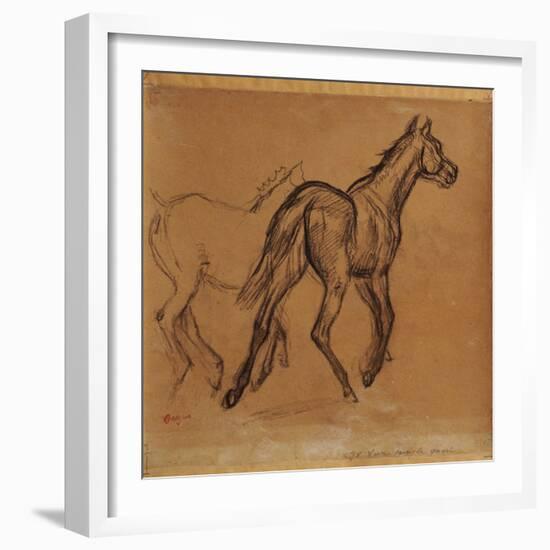 Horses, C.1882-Edgar Degas-Framed Giclee Print