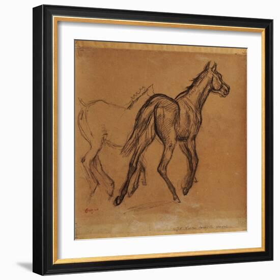 Horses, C.1882-Edgar Degas-Framed Giclee Print