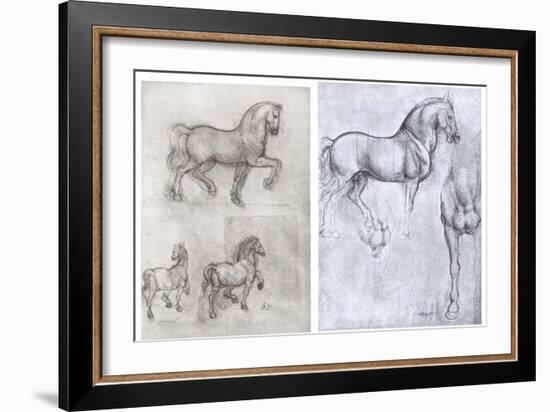 Horses, C1490-1510-Leonardo da Vinci-Framed Giclee Print