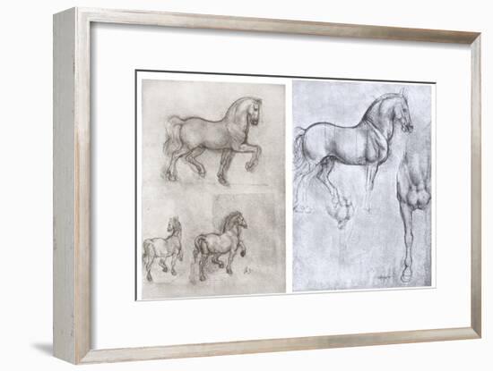 Horses, C1490-1510-Leonardo da Vinci-Framed Premium Giclee Print