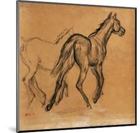 Horses, circa 1882-Edgar Degas-Mounted Premium Giclee Print