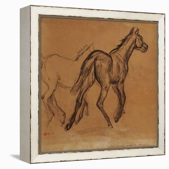 Horses, circa 1882-Edgar Degas-Framed Premier Image Canvas