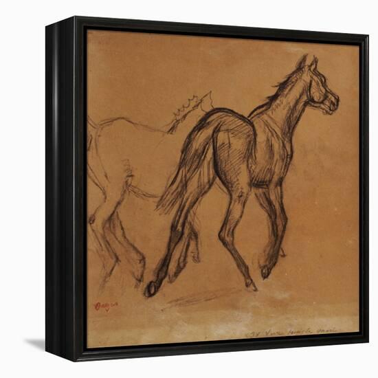 Horses, circa 1882-Edgar Degas-Framed Premier Image Canvas