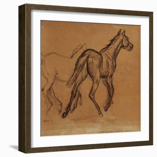 Horses, circa 1882-Edgar Degas-Framed Giclee Print