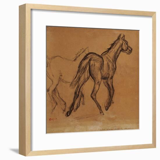 Horses, circa 1882-Edgar Degas-Framed Giclee Print