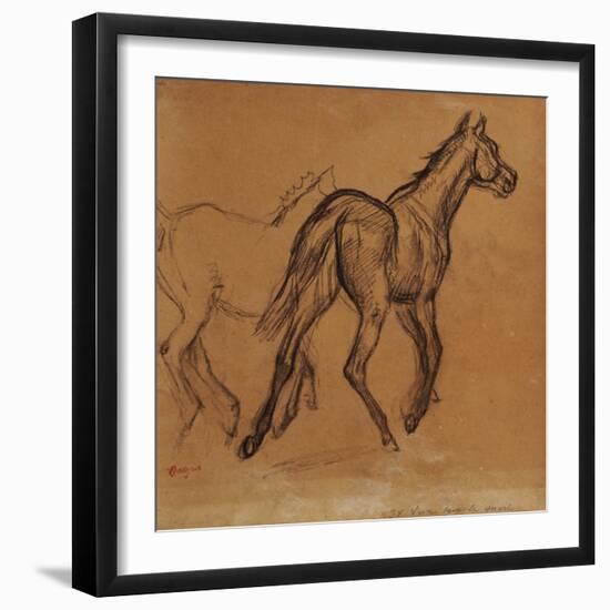 Horses, circa 1882-Edgar Degas-Framed Giclee Print