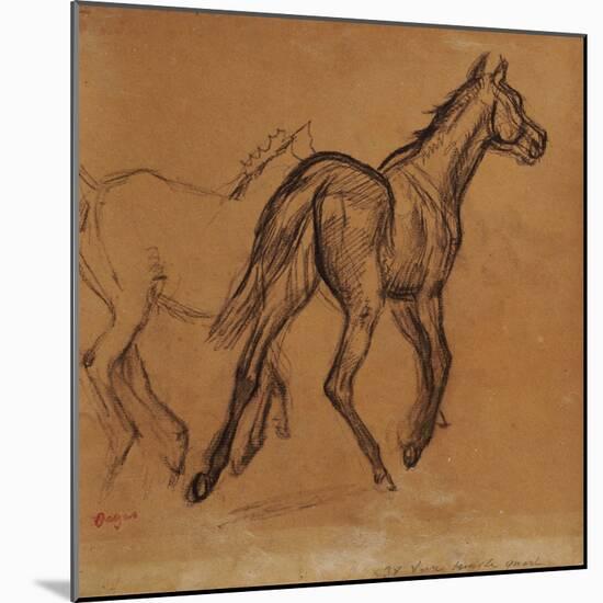 Horses, circa 1882-Edgar Degas-Mounted Giclee Print