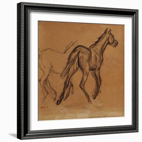 Horses, circa 1882-Edgar Degas-Framed Giclee Print