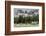 Horses Grazing in the Meadow Blanketed in Summer Snow, Dolomites, Alto Adige or South Tyrol, Italy-Stefano Politi Markovina-Framed Photographic Print