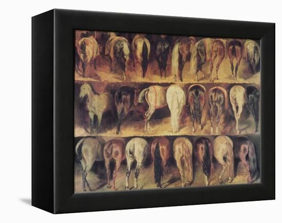Horses' Hindquarters-Théodore Géricault-Framed Premier Image Canvas