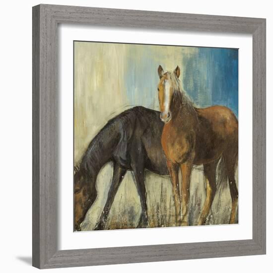 Horses II-Andrew Michaels-Framed Art Print