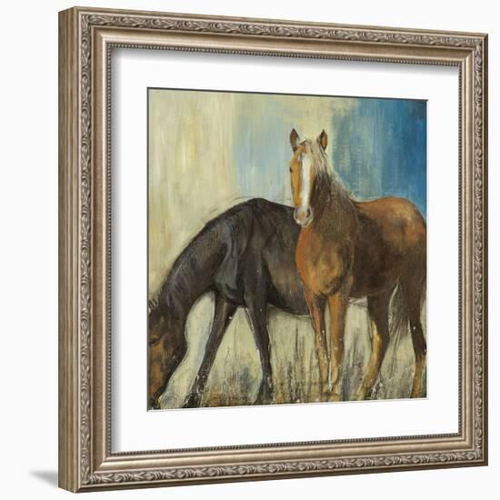 Horses II-Andrew Michaels-Framed Art Print