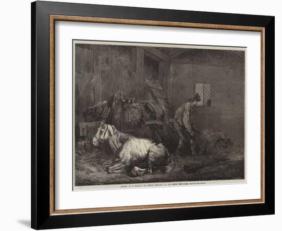 Horses in a Stable-George Morland-Framed Giclee Print