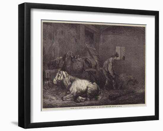 Horses in a Stable-George Morland-Framed Giclee Print