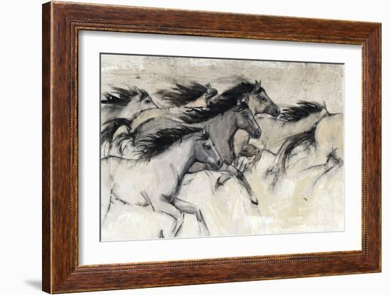 Horses in Motion I-Tim O'toole-Framed Art Print