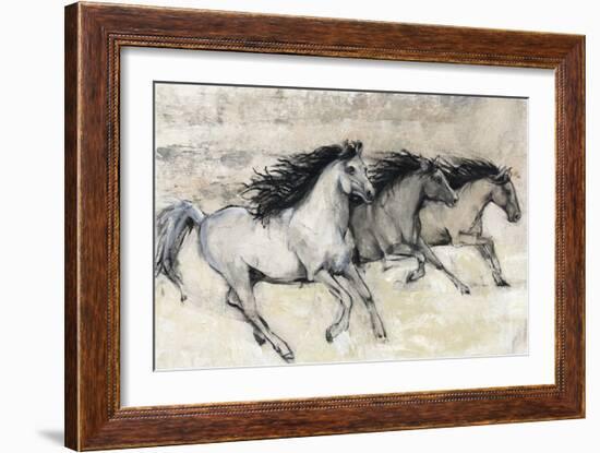 Horses in Motion II-Tim O'toole-Framed Art Print