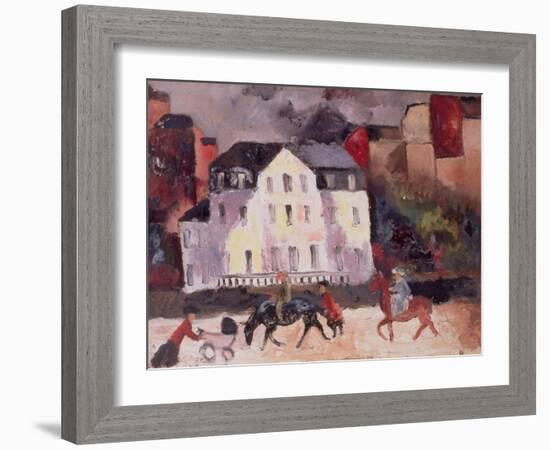 Horses in Paris, 1924-Christopher Wood-Framed Giclee Print