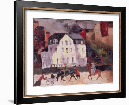 Horses in Paris, 1924-Christopher Wood-Framed Giclee Print