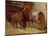 Horses in the Stables-Théodore Géricault-Mounted Giclee Print