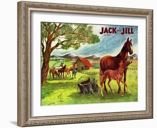 Horses - Jack and Jill, June 1946-Virginia Mann-Framed Giclee Print