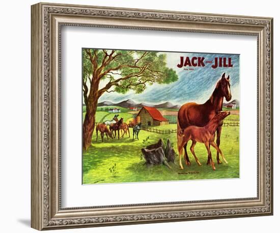 Horses - Jack and Jill, June 1946-Virginia Mann-Framed Giclee Print