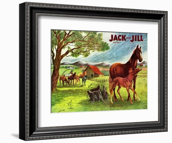 Horses - Jack and Jill, June 1946-Virginia Mann-Framed Giclee Print