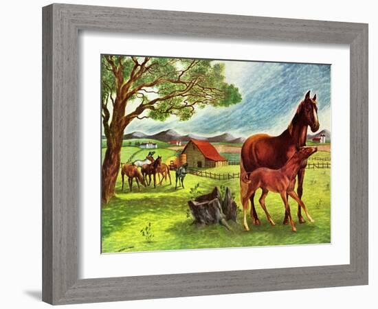 Horses - Jack & Jill-Virginia Mann-Framed Giclee Print