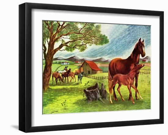 Horses - Jack & Jill-Virginia Mann-Framed Giclee Print