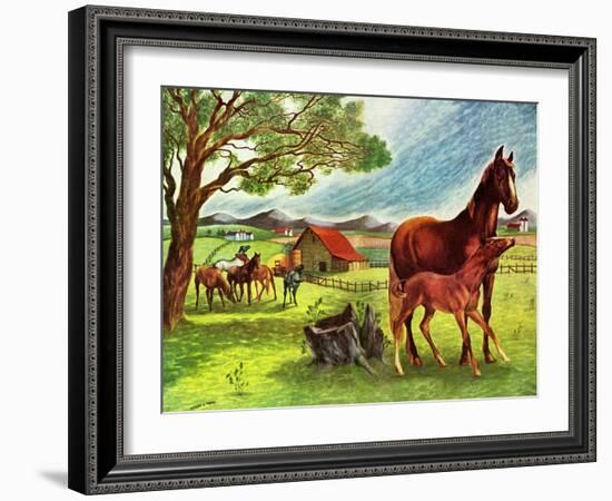 Horses - Jack & Jill-Virginia Mann-Framed Giclee Print