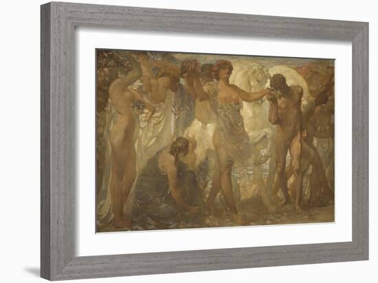 Horses of Sun, 1907-Adolfo de Carolis-Framed Giclee Print