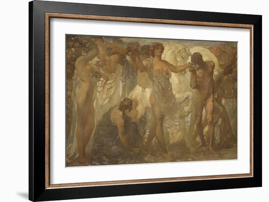 Horses of Sun, 1907-Adolfo de Carolis-Framed Giclee Print