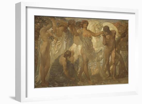 Horses of Sun, 1907-Adolfo de Carolis-Framed Giclee Print