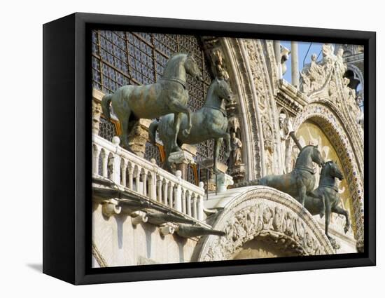 Horses on St. Marks, Venice, Veneto, Italy-James Emmerson-Framed Premier Image Canvas