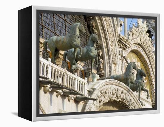 Horses on St. Marks, Venice, Veneto, Italy-James Emmerson-Framed Premier Image Canvas