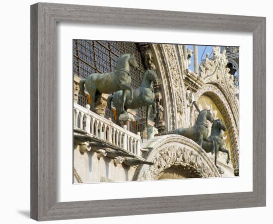Horses on St. Marks, Venice, Veneto, Italy-James Emmerson-Framed Photographic Print