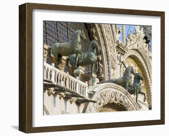 Horses on St. Marks, Venice, Veneto, Italy-James Emmerson-Framed Photographic Print