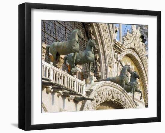 Horses on St. Marks, Venice, Veneto, Italy-James Emmerson-Framed Photographic Print