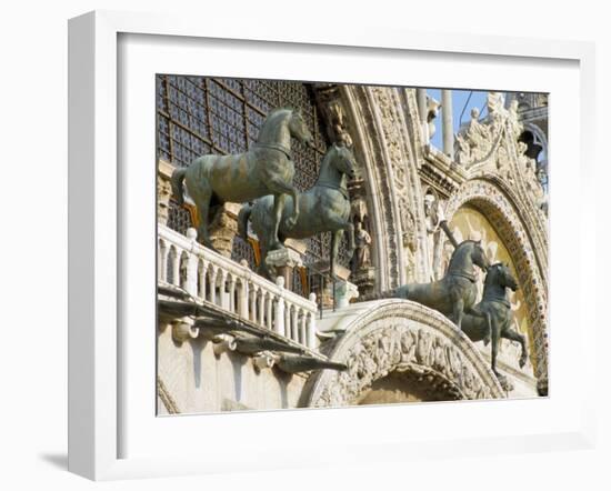 Horses on St. Marks, Venice, Veneto, Italy-James Emmerson-Framed Photographic Print