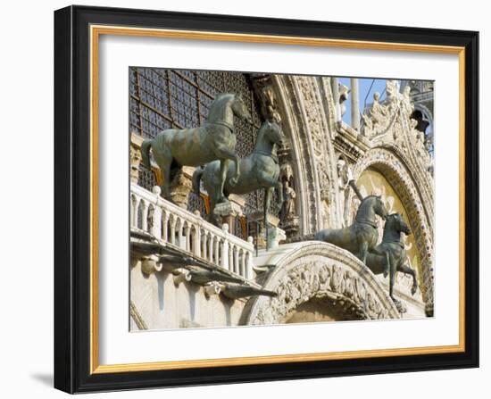 Horses on St. Marks, Venice, Veneto, Italy-James Emmerson-Framed Photographic Print